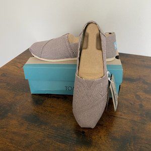 TOMS Alpargata Grey Heritage Canvas in Morning Dove/Taupe | Size: 7